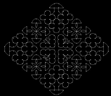 Rangoli Kolam With Dots Rangoli Kolam With Dots