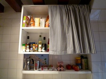 Cover Open Shelves In The Kitchen, How To Cover Open Shelves