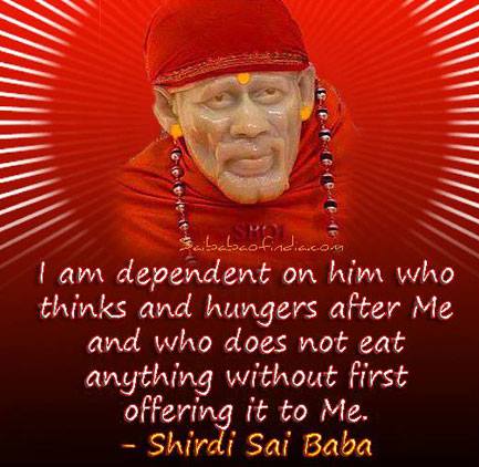 Image result for sai baba images with a message