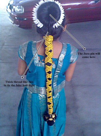 bharatanatyam- how to tie hair -very urgent please.... | Indusladies