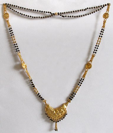 Black Bead jewellery-Nallapusalu | Indusladies