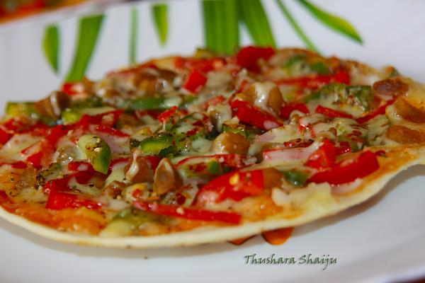 Stove Top Thin Crust Chicken Pizza