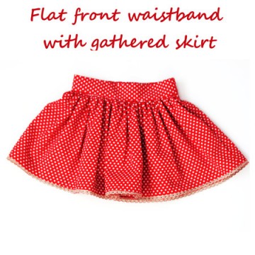 Gathered Skirt Tutorial – Flat Front and Back Elasticised