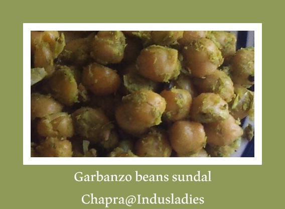 Garbanzo Bean Green Sundal
